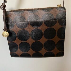 Brahmin Women’s Avenue Cross-Body Bag, Barcelona Polka Dot Leather